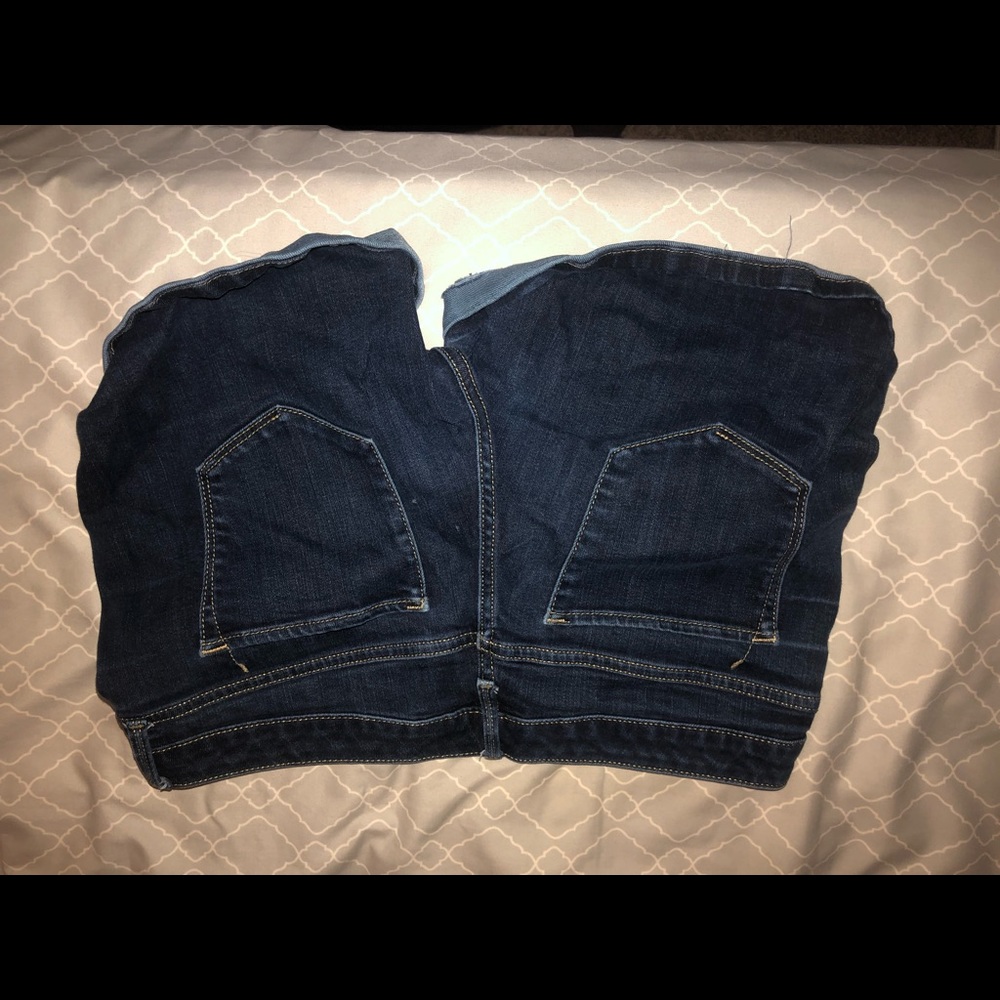 Dark denim shorts